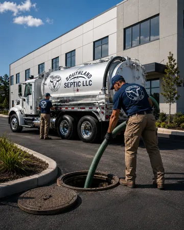 Commercial septic service